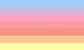 Alternate Sunsetgender Flag by Reddit user Sunset--Lover[5]