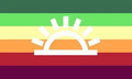 Spring-Sunrisegender Flag by Instagram user Moodylesboy[1]