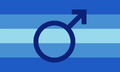 Desaturated trans man flag by FANDOM user PixelSoda6