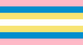 Alternate Pangender Flag by a deleted Reddit user via r/QueerVexillology[10][11]