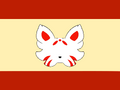 Alternate Kitsunegender Flag by Reddit user @SilentFoxProductions[4]
