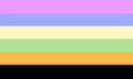 Alternative genderfluid flag by poly3-culture-is on Tumblr. [Citation needed]