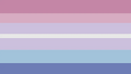 An alternate bigenderflux flag by DancerWithAutism