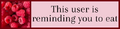 This user is reminding you to eat