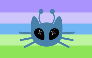 Aliencatgender flag