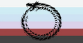Alternate Dragongender Flag by LGBTQIA+ Wiki user ThrownawayCoffeMug[5]