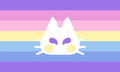 Alternate Inclusive Catgender Flag by Fandom user Snotdrips[4]