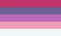 Lesbiangender flag by Polymorphic-Queerptid on Tumblr