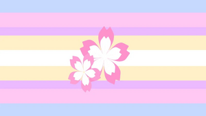 Prettygender flag with Flowerss.webp
