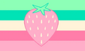 Strawbgender Flag by Tumblr user jevilspamton[1]