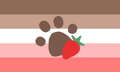 Strawberrypupgender flag by orxngecrxsh on Tumblr