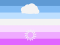 Masculine Under Clouds, Feminine Under the Sun Luxumbra Flag by Fandom user HelenDaMelon[1][2]