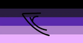 Shadowelfengender Flag by Tumblr user "Aroaceflux Disaster"[1]