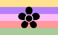 Alternate Flowergender Flag by LGBTIQA+ Wiki user Scourgeface[2]