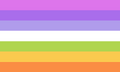 The Levelgender flag without a symbol and without darkened colors; made for icon usage.