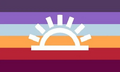 Winter-Sunrisegender Flag by Instagram user Moodylesboy[1]
