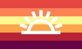 Summer-Sunrisegender Flag by Instagram user Moodylesboy[1]