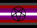 Satanicgender Flag by Reddit user mossyfaeboy