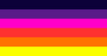 Alternate Sunsetgender Flag by LGBTQIA+ Wiki user DemolitionLover19[4]