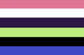 Alternative concegender flag by ConfusedAsHecc on Reddit.