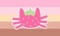 Strawberrycatgender flag by Tumblr user strawbcore[1]