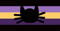 Blackcatgender Flag by Twitter user gendertale[1]
