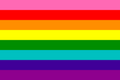 Alternative flag consisting of a pink stripe.