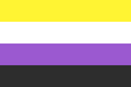 Nonbinary flag by Kye Rowan in 2014 [1]