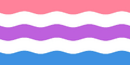Alternative genderfluid flag by Fandom user Fruitindividual on unknown Wiki (previous version of this page reported it as LGBTA wiki).[35]