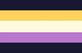 The enby flag by thehoundsflags