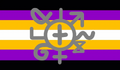 Alternate Egogender flag by Fandom user BlackMamba300[7]