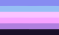 Pastel goth genderflux flag by aroaesflags on Tumblr.