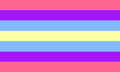 Third Alternate Transxenine Flag by LGBTQIA+ Wiki user Yunan[4]
