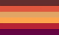 Alternate autumn-sunrisegender flag by Instagram user Moodylesboy[1]