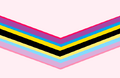 Alternate chevron fluidflux flag by Tumblr user smilesbianby
