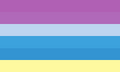 Colored pencil genderflux flag by ticktockclockedits on Tumblr.