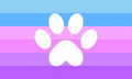 Inclusive Catgender Flag by Twitter user EggHeggly[1]