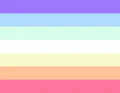 Alternate Gendersylph Flag, meant to be a combination of the xenogender and genderflor flags[10]