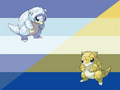 Sandshrewic Flag by Fandom user HelenDaMelon and Scratch user BlueHeartWarriors[1][2]