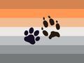 Catfoxhybridgender Flag by Fandom user HelenDaMelon[1][2]