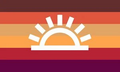 Autumn-sunrisegender flag by Instagram user Moodylesboy[1]