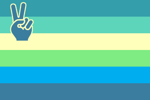 Peace Sparkledog flag