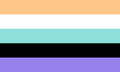 Alternate Genderfaun Flag in the Genderfluid Flag's Style by Tumblr user neopronouns[7]