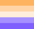Alternative non-binary flag (created by Twitter user cum_binary)[6]