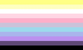 Third Alternate Bigenderfluid Flag by DeviantArt user Pride-Flags[7][8]