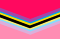 Second alternate chevron fluidflux flag by Tumblr user smilesbianby