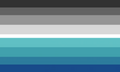 Tealgender Flag by Tumblr user Neopronouns[1]